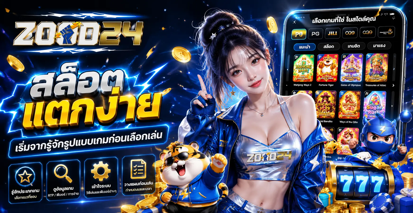 สล็อตแตกง่าย เริ่มจากรู้จักรูปแบบเกมก่อนเลือกเล่น