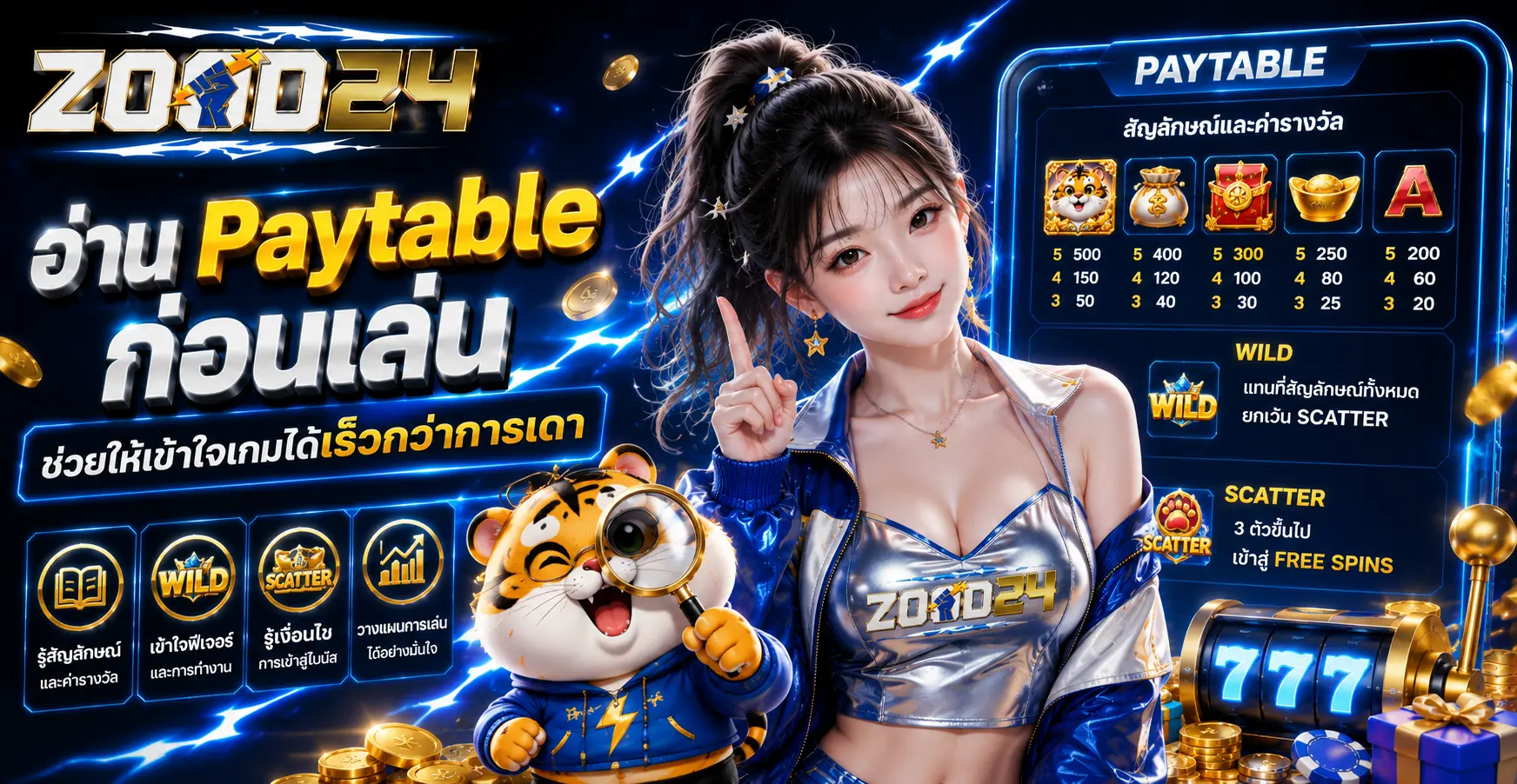 อ่าน Paytable ก่อนเล่น ช่วยให้เข้าใจเกมได้เร็วกว่าการเดา